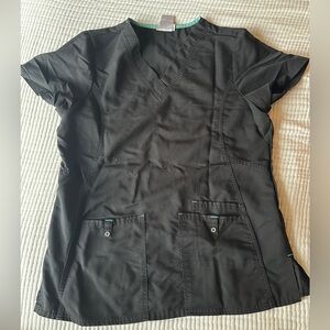 Xs women’s scrub top black